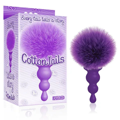 The 9's Cottontails Beaded Butt Plug