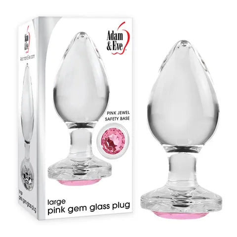 Pink Gem Glass Plug