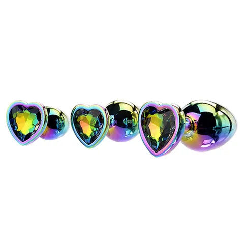 Adam & Eve RAINBOW HEART ANAL TRAINING SET