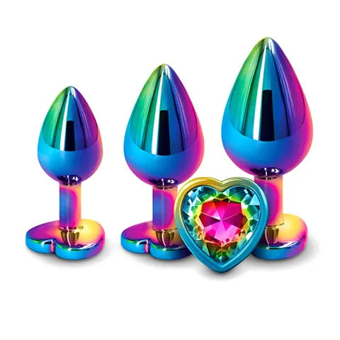 Adam & Eve RAINBOW HEART ANAL TRAINING SET