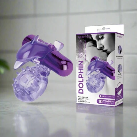 Bodywand Rechargeable Dolphin Ring with Clit Ticklers