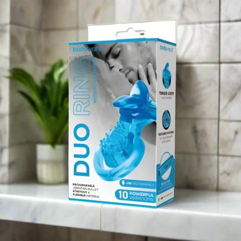 Bodywand Rechargeable Duo Ring with Clit Tickler