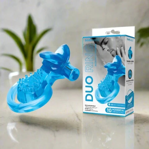 Bodywand Rechargeable Duo Ring with Clit Tickler