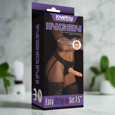 Ingen Easy Strap-On Set - 7.5'' Flesh