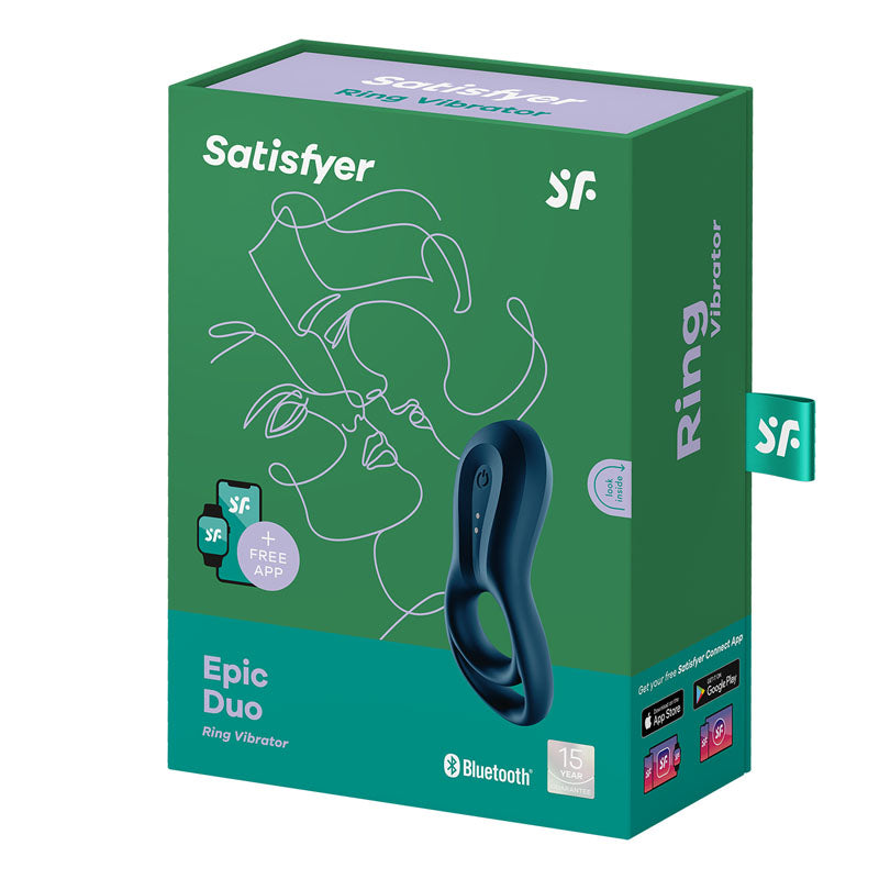 "Epic Duo" Rechargeable Cock & Balls Ring with App Control