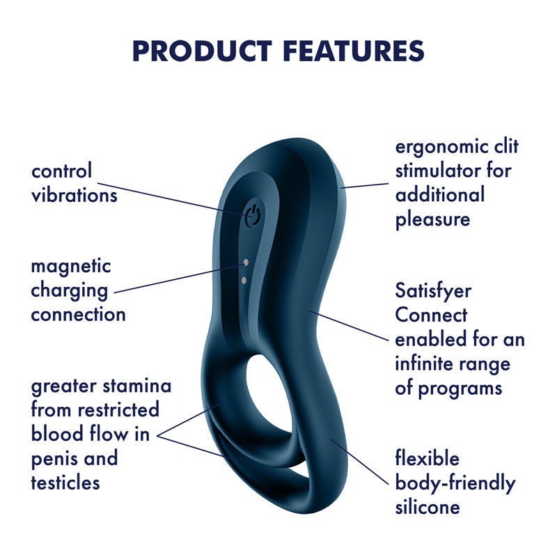 "Epic Duo" Rechargeable Cock & Balls Ring with App Control