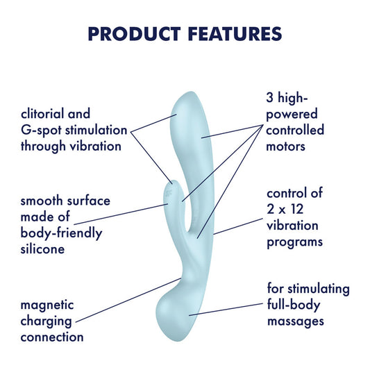 "Triple Oh" Rechargeable Rabbit Vibrator