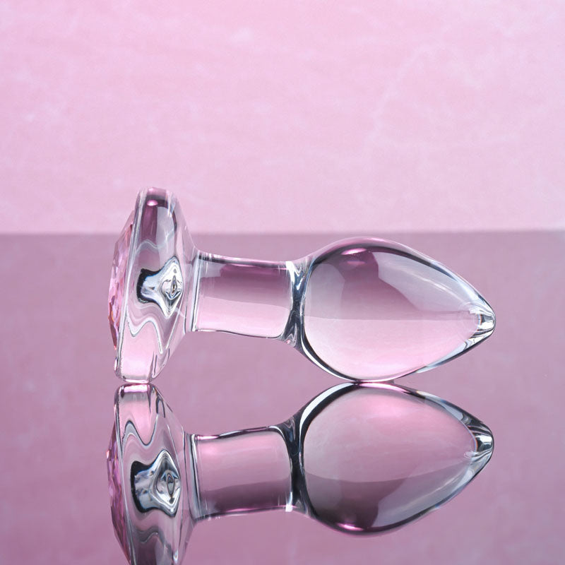 Pink Gem Glass Plug