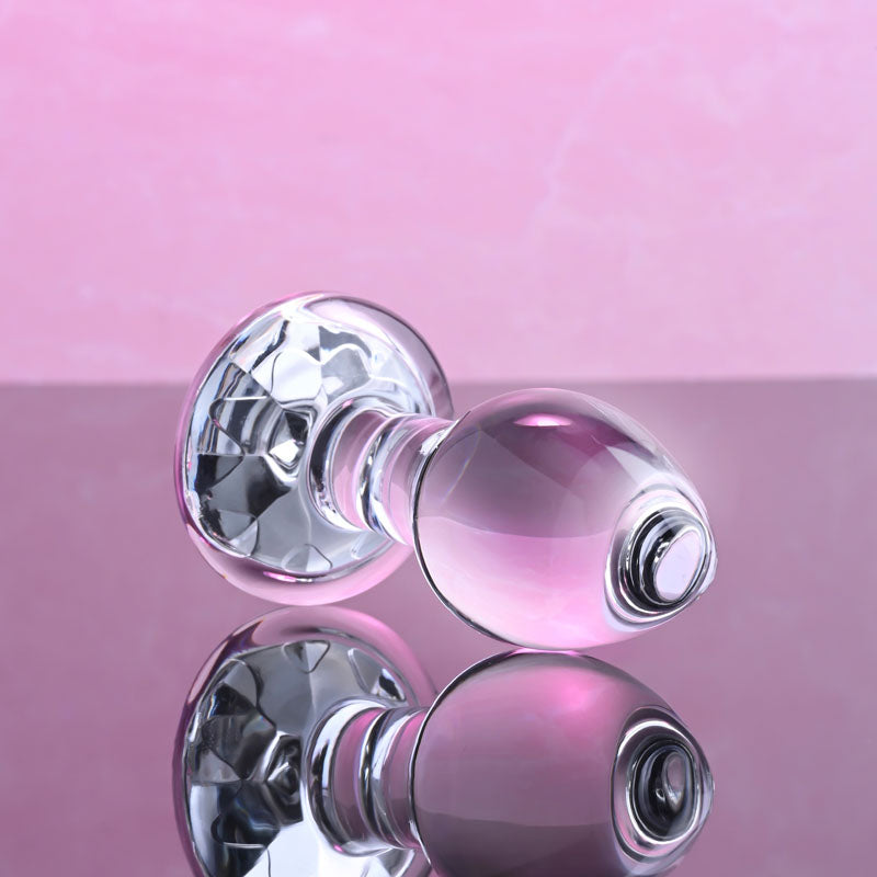 Pink Gem Glass Plug