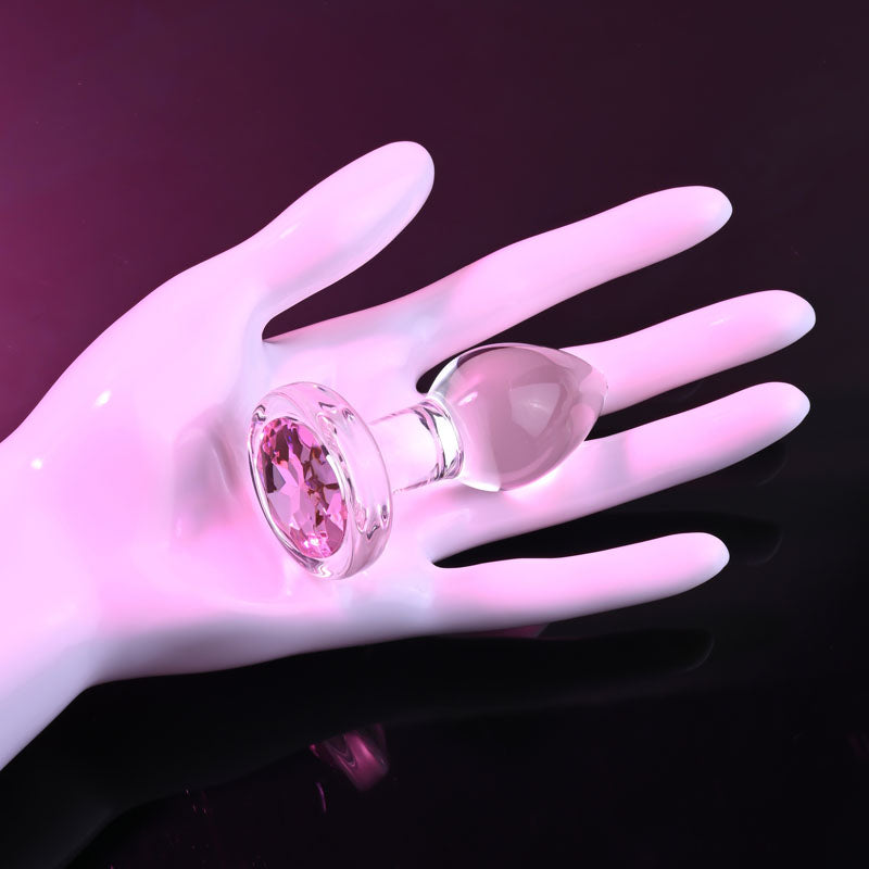 Pink Gem Glass Plug
