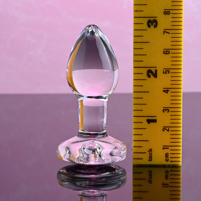 Pink Gem Glass Plug