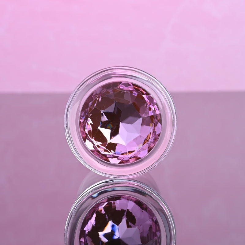Pink Gem Glass Plug