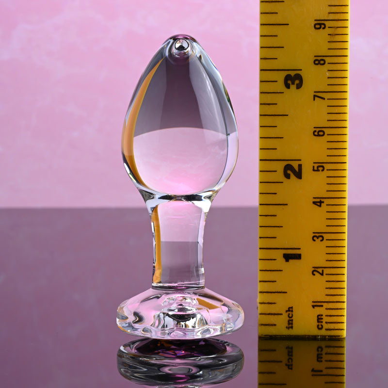 Pink Gem Glass Plug