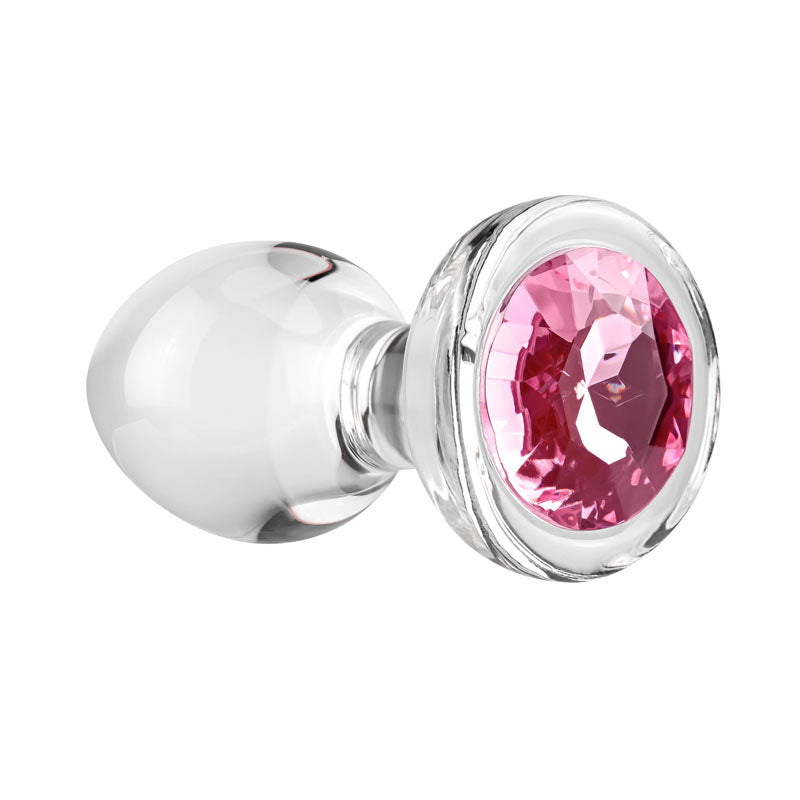 Pink Gem Glass Plug