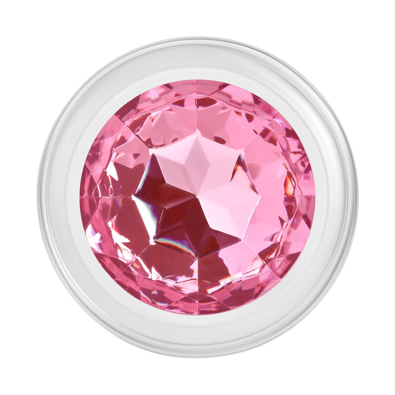 Pink Gem Glass Plug