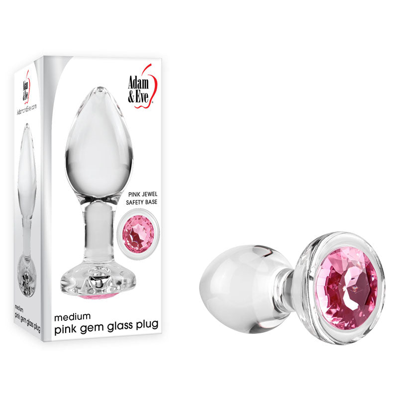 Pink Gem Glass Plug