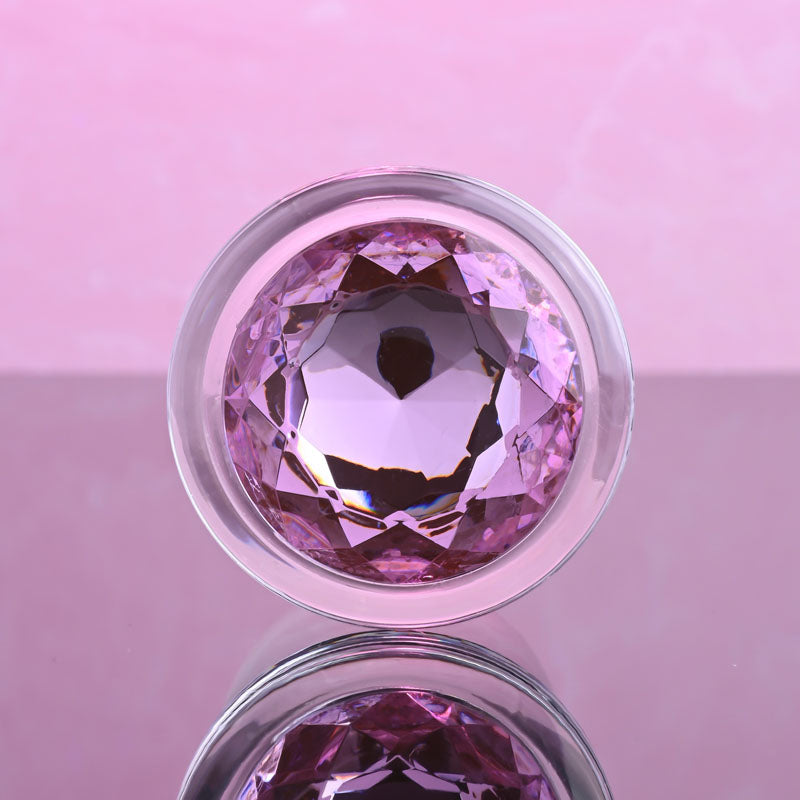 Pink Gem Glass Plug