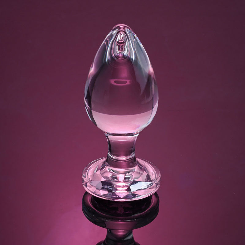 Pink Gem Glass Plug