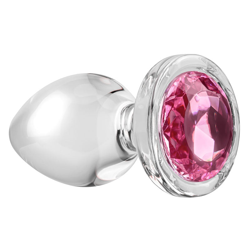 Pink Gem Glass Plug
