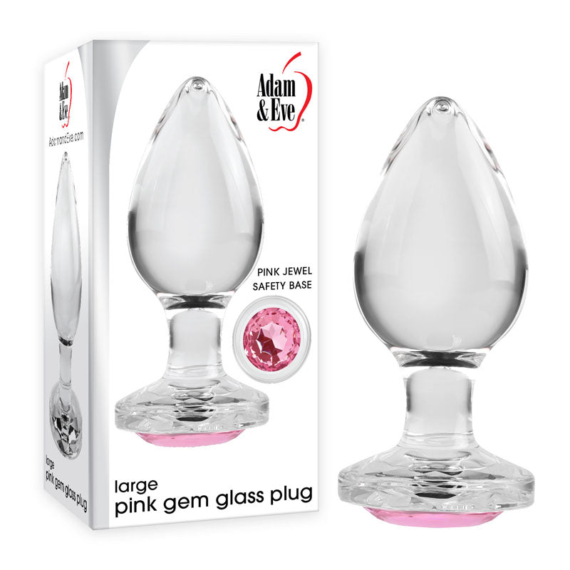 Pink Gem Glass Plug