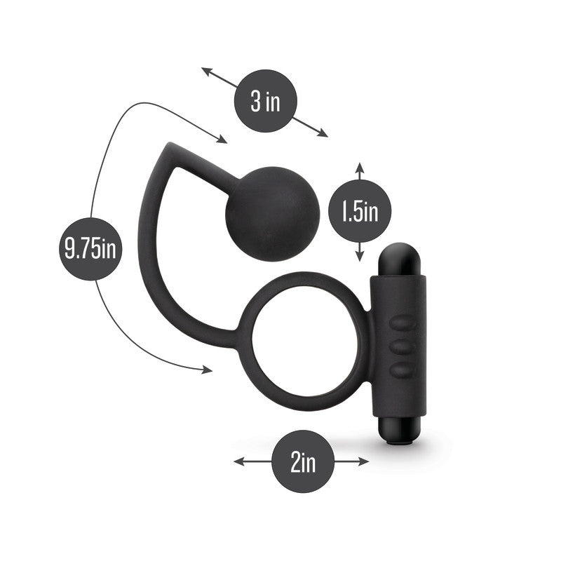 Platinum Anal Ball & Vibrating C-Ring
