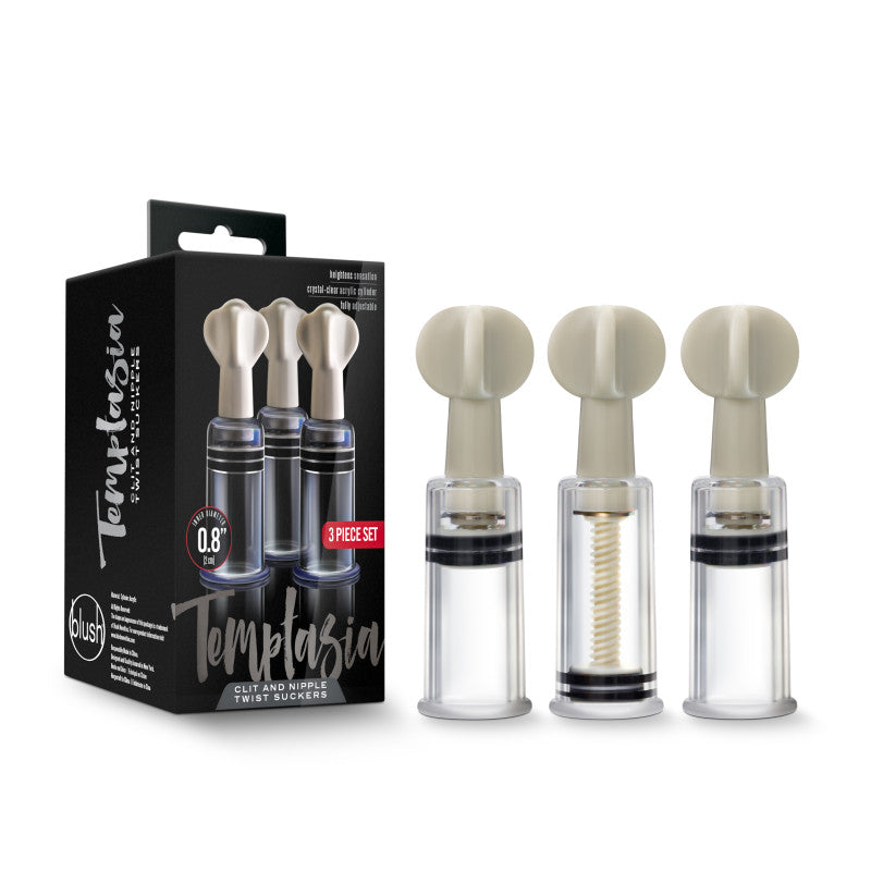 Temptasia Clit & Nipple Twist Suckers Set of 3