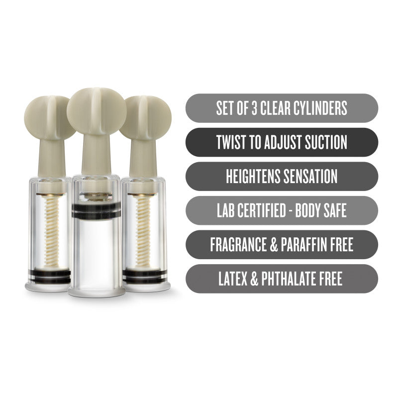 Temptasia Clit & Nipple Twist Suckers Set of 3