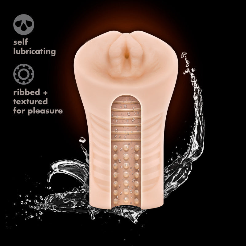 M Elite Soft and Wet "Annabella" Vibrating Vagina Stroker