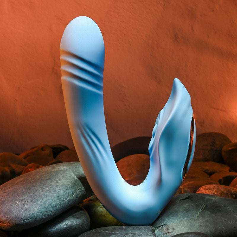 Evolved TAP & THRUST Rechargeable Dual Vibrator