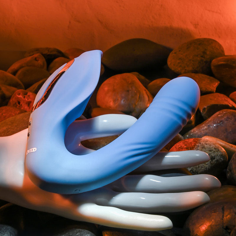 Evolved TAP & THRUST Rechargeable Dual Vibrator