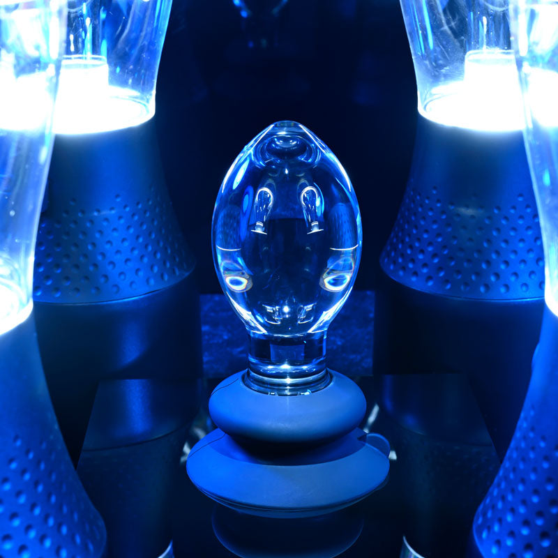 Crystal Ball Butt Plug with Suction Base