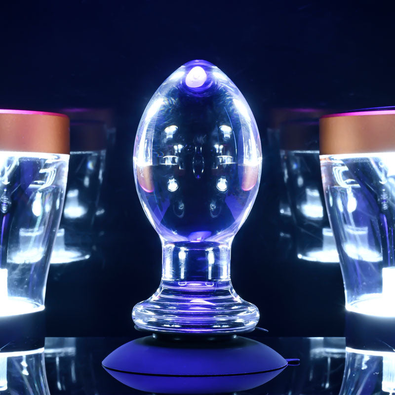 Crystal Ball Butt Plug with Suction Base