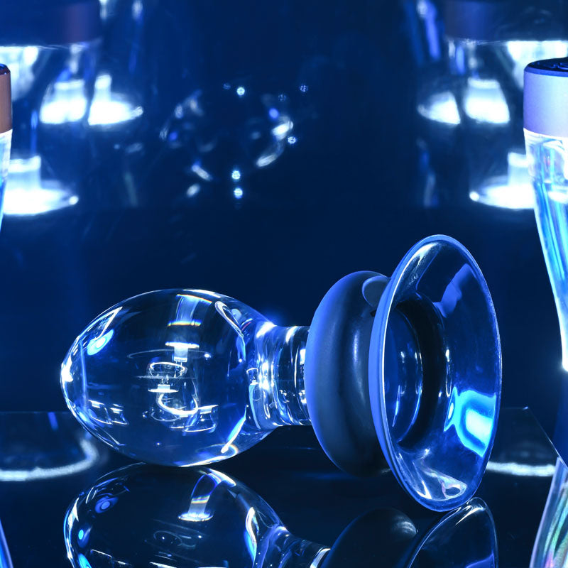 Crystal Ball Butt Plug with Suction Base