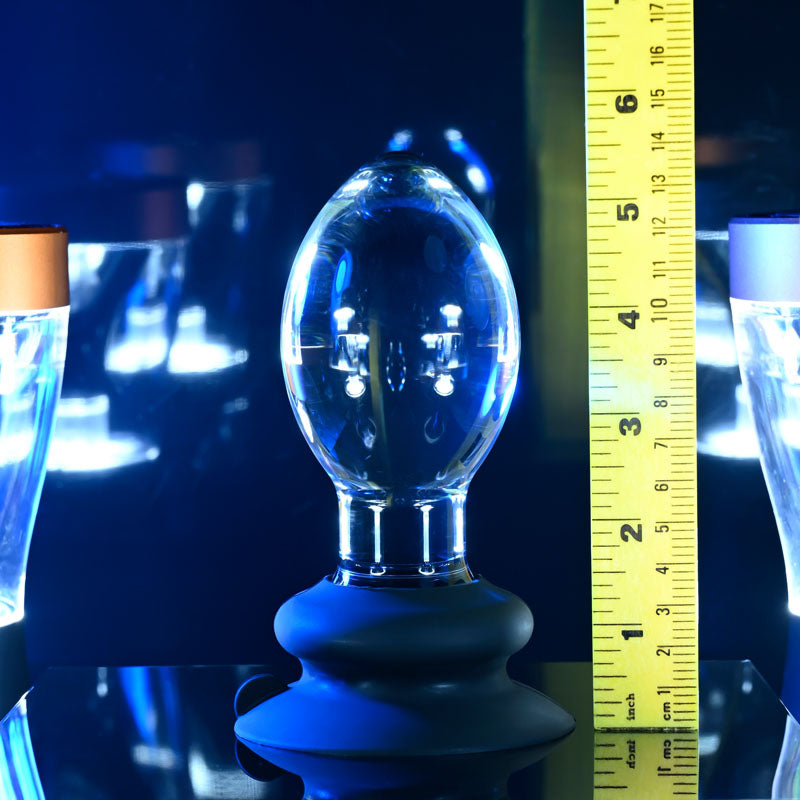 Crystal Ball Butt Plug with Suction Base