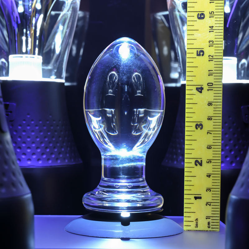 Crystal Ball Butt Plug with Suction Base
