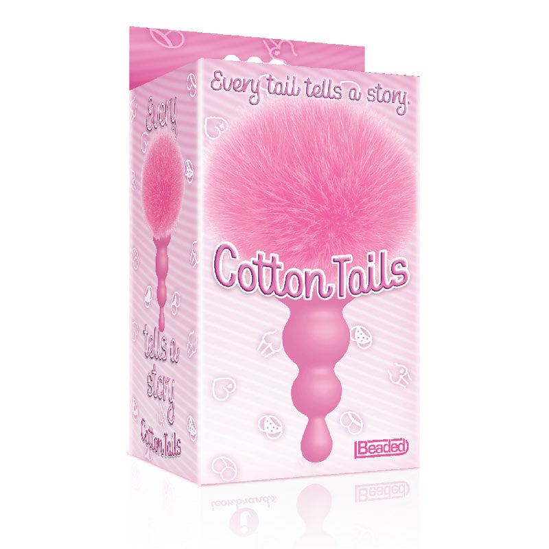 The 9's Cottontails Beaded Butt Plug