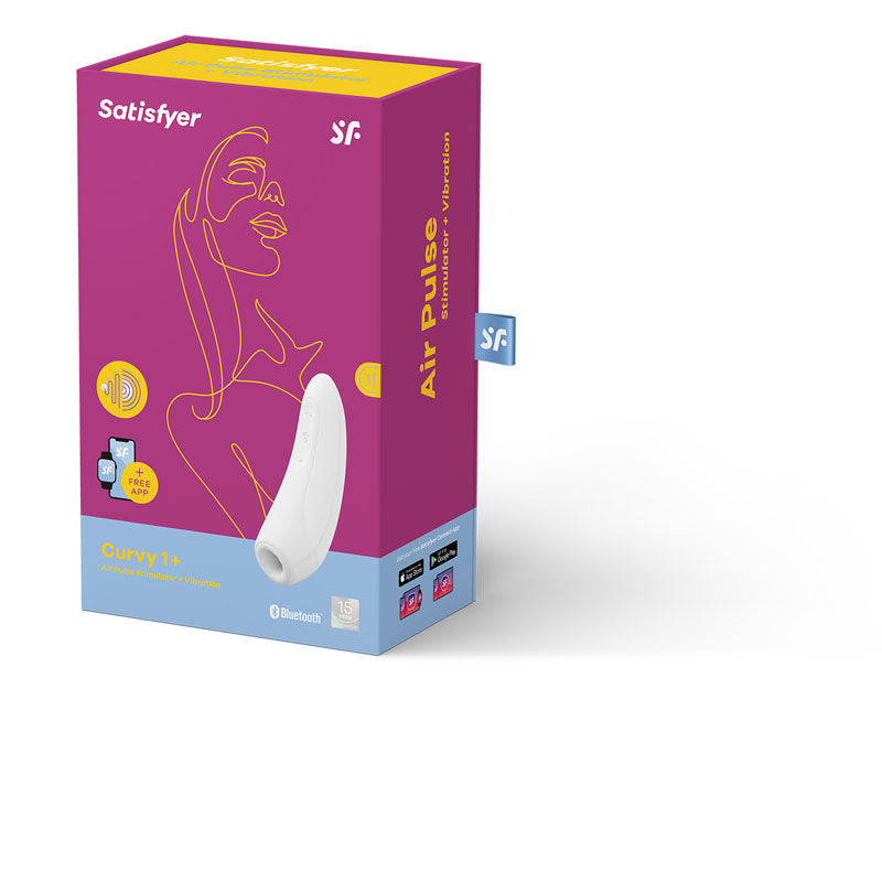 Curvy 1+ - App Contolled Touch-Free USB-Rechargeable Clitoral Stimulator with Vibration