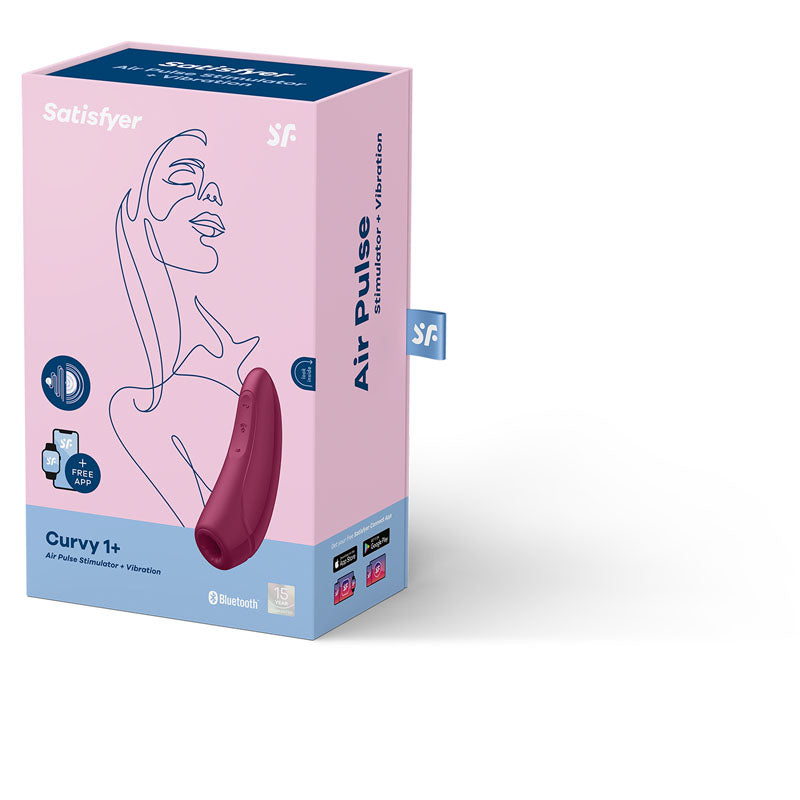 Curvy 1+ - App Contolled Touch-Free USB-Rechargeable Clitoral Stimulator with Vibration