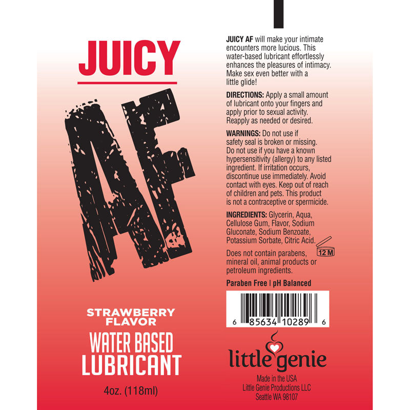 Juicy AF Flavoured Water Based Lubricant