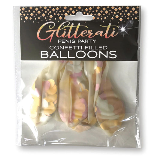 Glitterati Confetti Balloons 5 Pack