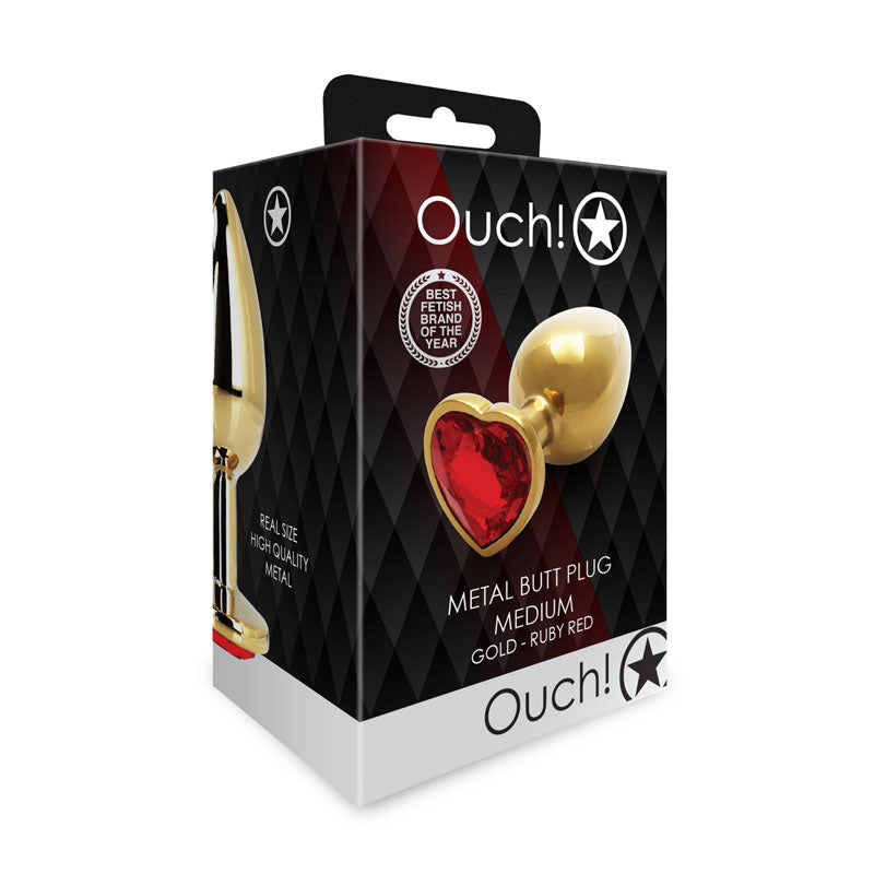OUCH! Heart Gem Butt Plug