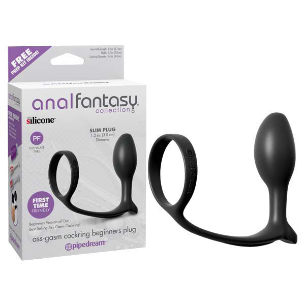 Ass-Gasm Cock Ring Beginners Plug