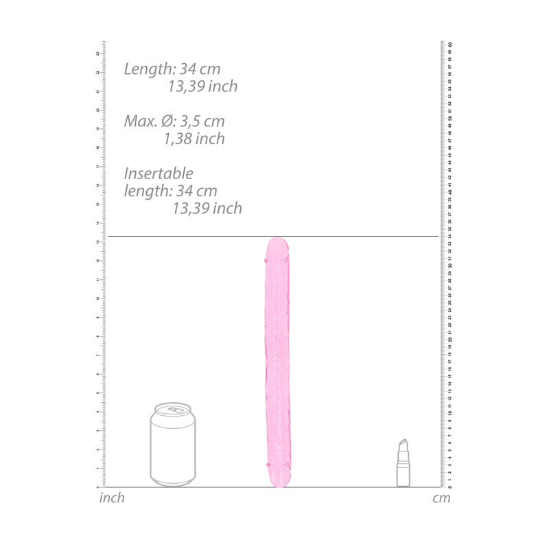 34cm Crystal Clear Double Dong