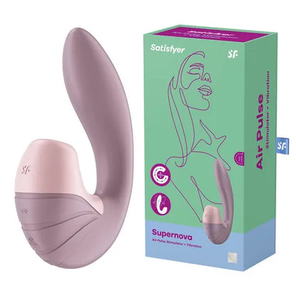 "Supernova" Rechargeable Vibrator with Air Pulsation