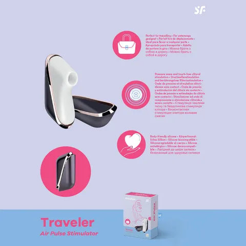 "Pro Traveller" Touch-Free Clitoral Stimulator
