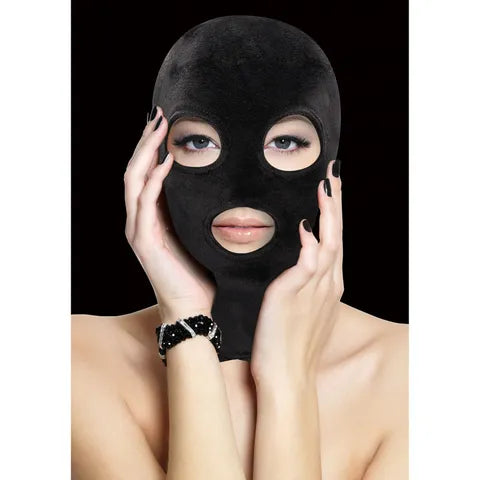 Ouch! Velvet & Velcro Mask with Eye and Mouth Opening