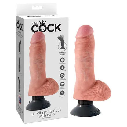 King Cock Vibrating Cock with Balls