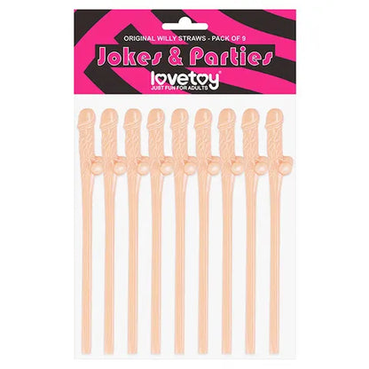 Jokes & Parties Willy Straws Set of 9