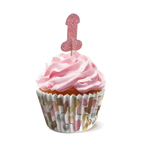 Glitterati Penis Party Cupcake Set