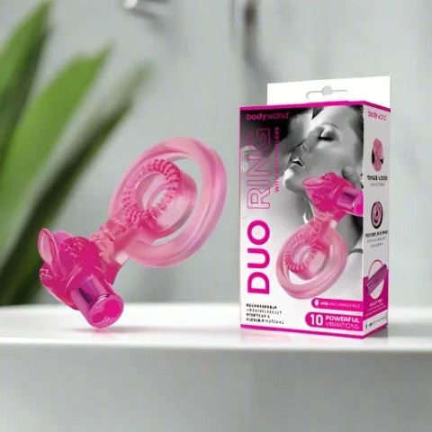 Bodywand Rechargeable Duo Ring with Clit Tickler